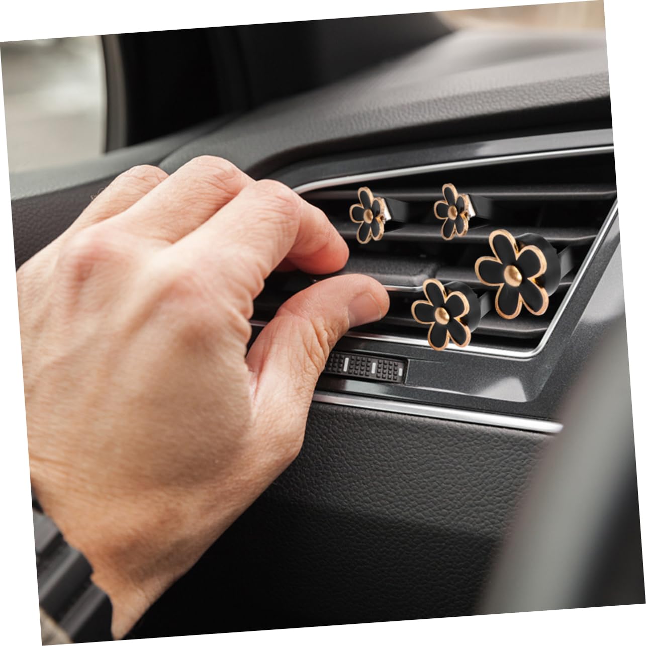 Healeved 12pezzi Diffusore Aromaterapico Fiore Per Auto Elegante Clip Profumo Per Decorazione Interne e Miglioramento Aria
