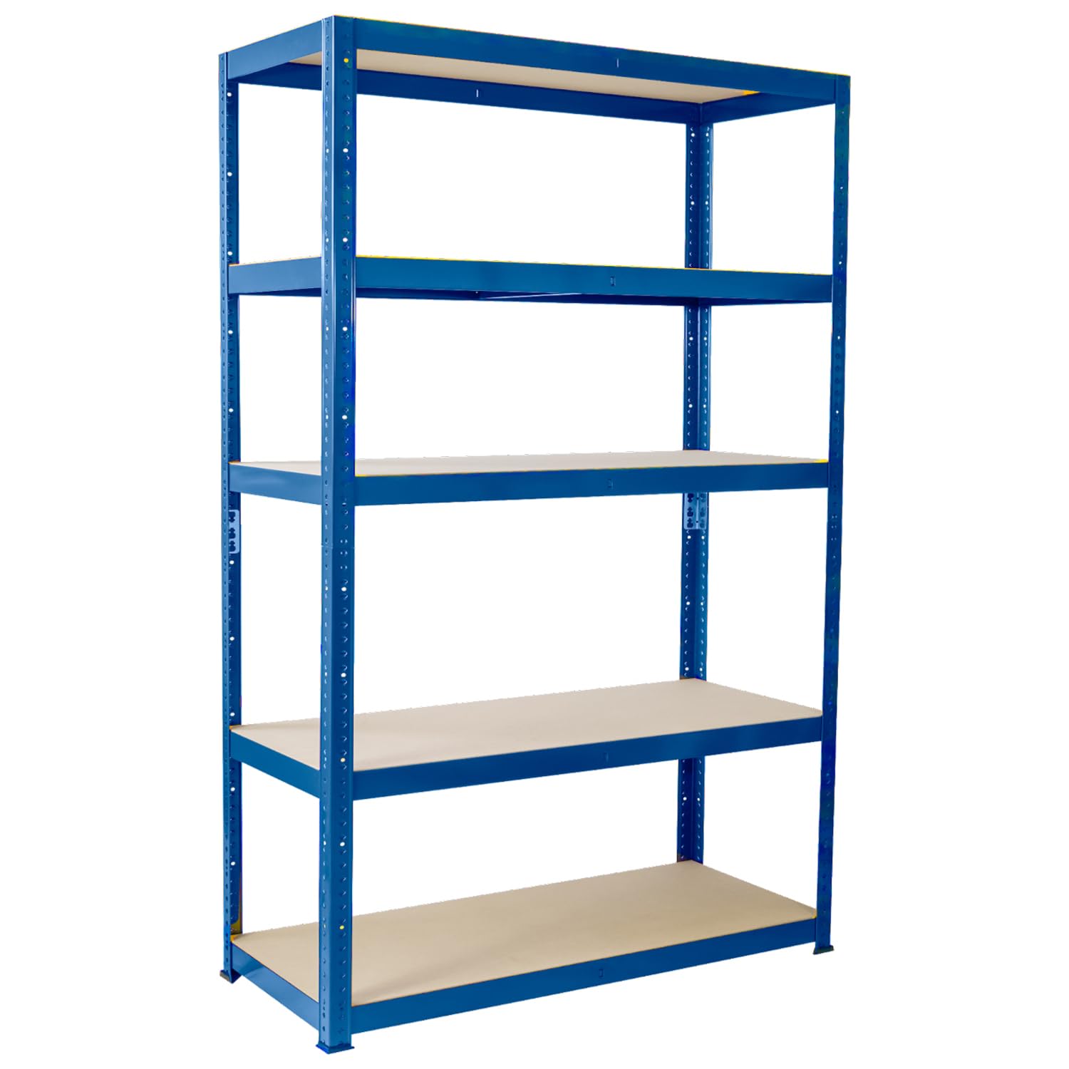Garage Shelving Units - 71" H x 35" L x 24" W - Heavy Duty Racking - Shelves for Storage -1 Bay - Blue - 5 Tier - 2000LB Capacity (400LB Per Shelf) - Workshop, Shed, Office - 5 Year Warranty