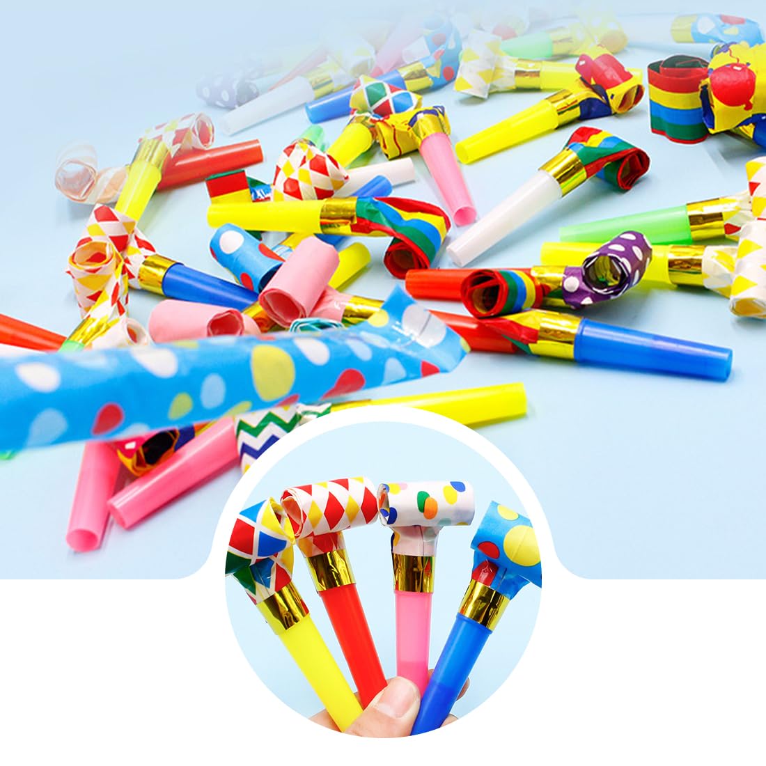 WeddHuis 15 Pcs Sifflet Anniversaire Enfant Sifflet Cotillons pour Enfant Sifflet Enfant Anniversaire pour Diverses Parties ou Occasions