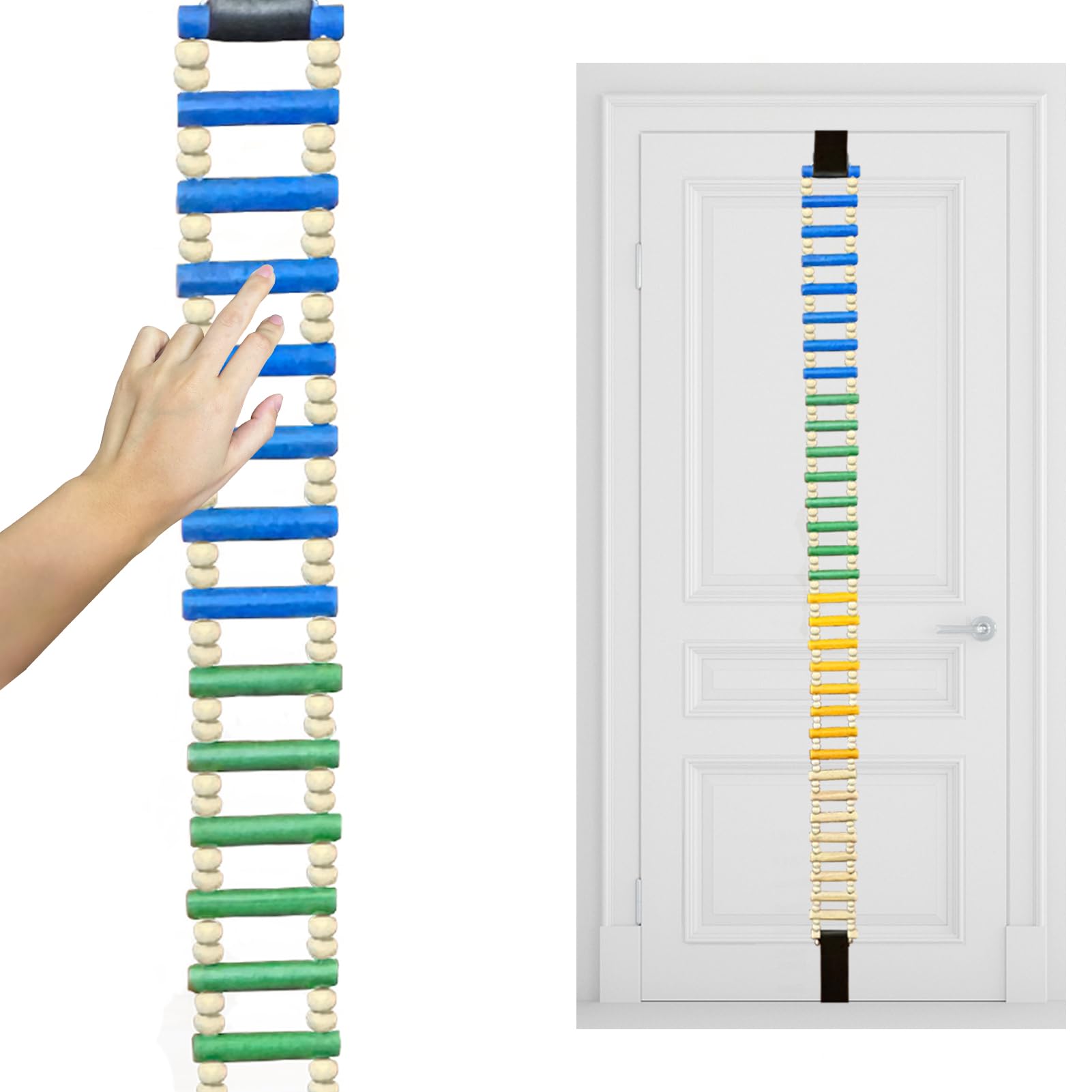 Escalera portátil para dedos de hombro, para aliviar el dolor de hombro, escalera de madera para terapia de manos y rehabilitación de articulaciones