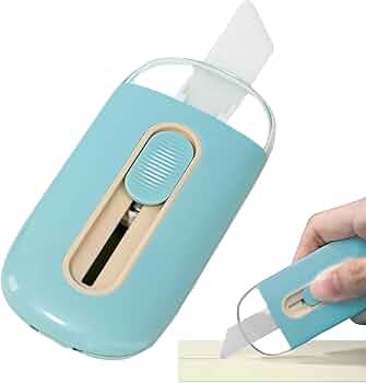 カッター　小型　白 インクのチップス ダンボールカッター カッターナイフ ミニ