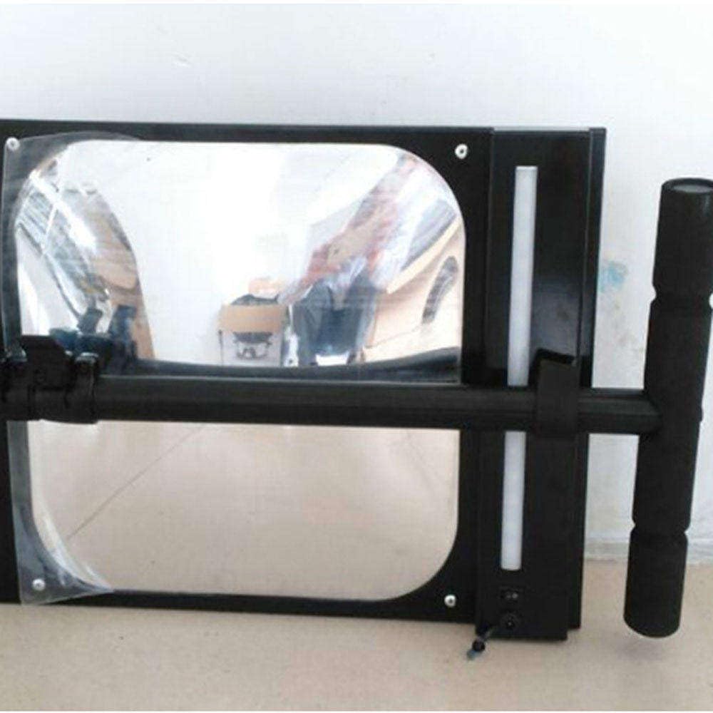 Espejo De Inspección De Bajos Ajustable, Plegable Y Retráctil con Ruedas Giratorias De 360° Y Luz Led, para Inspección De La Parte Inferior del Vehículo/Mecánica, 2,1pcs
