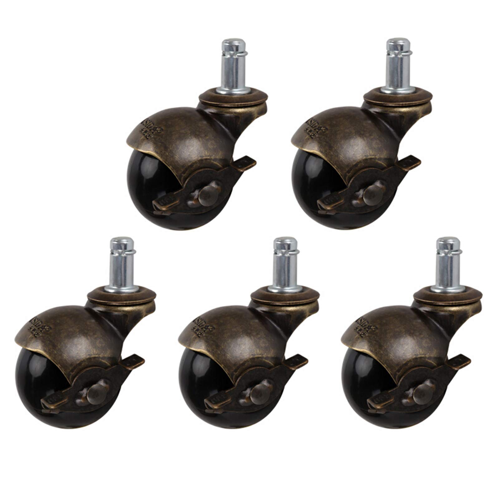 Roues de rechange avec frein charge 180 kg pour stabiliser votre fauteuil de bureau
