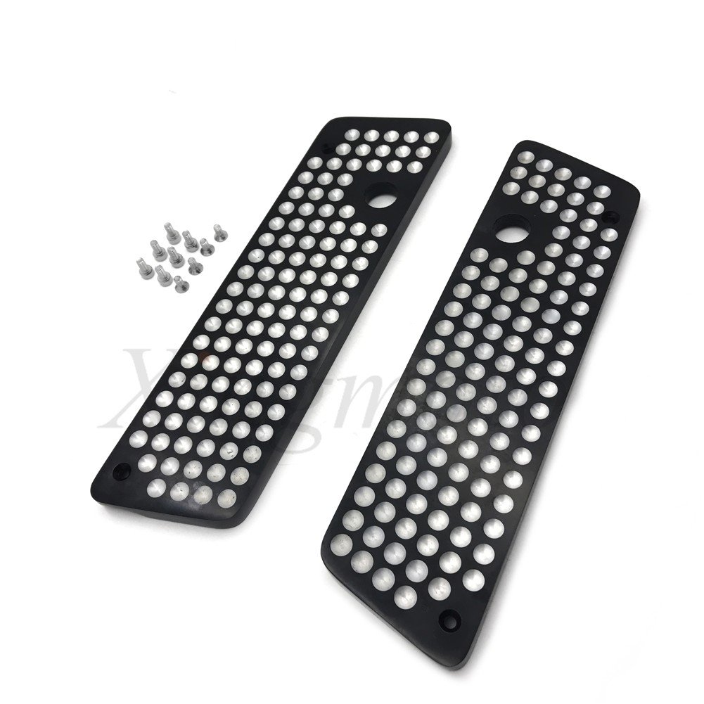 AfterMokit Replacement Saddlebag Latch Cover for Harley FLH FLT 1993-2013 Black