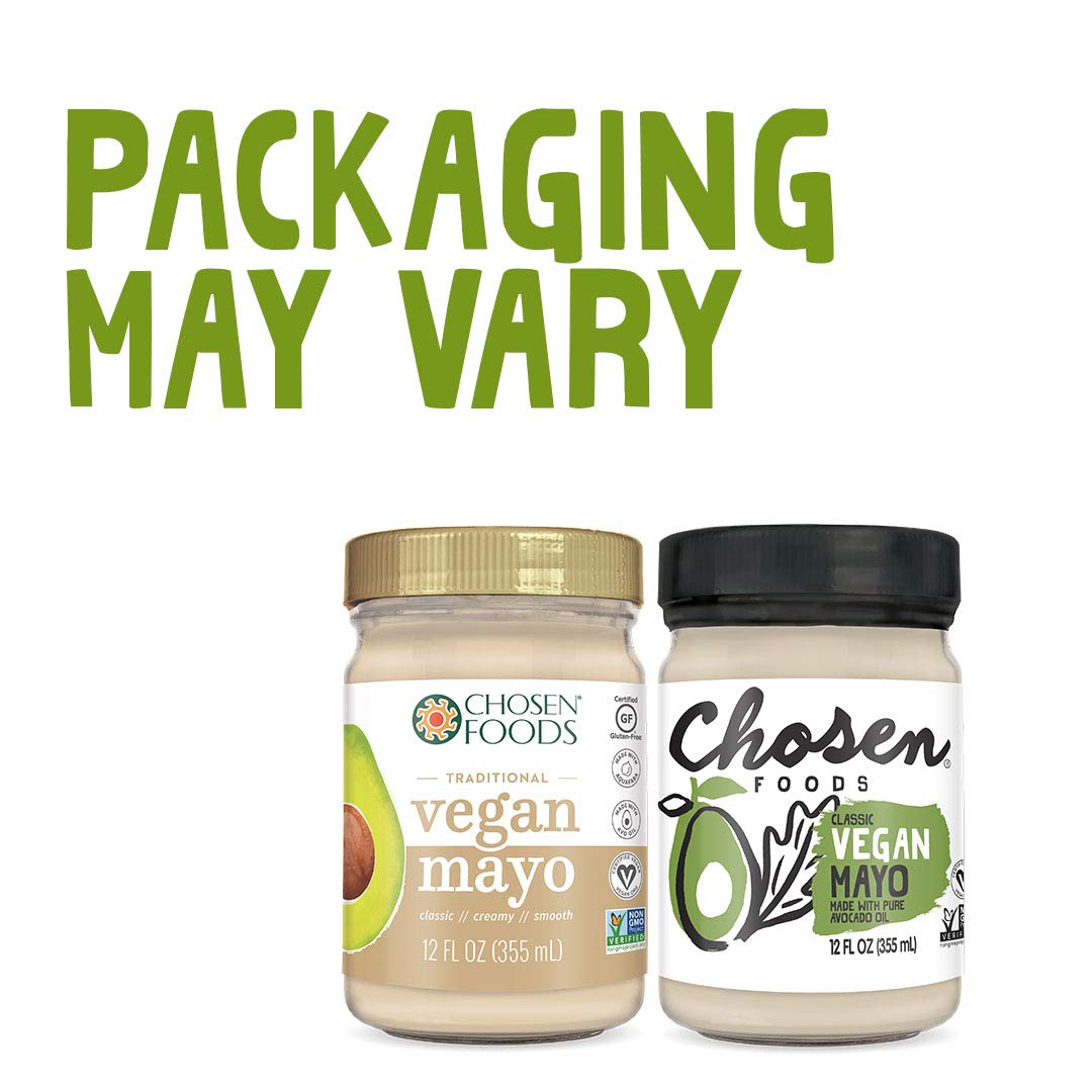 Chosen Foods Vegan Avocado Oil Mayo 100 Pure PlantBased, Gluten