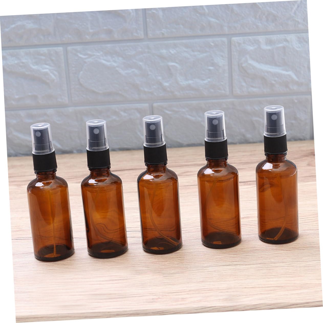 Ipetboom Boccette Spray Ricaricabili in Vetro Ambrato 100ml, 10 Pezzi, per Profumo e Acqua, Portatili, per Viaggio e Zaino