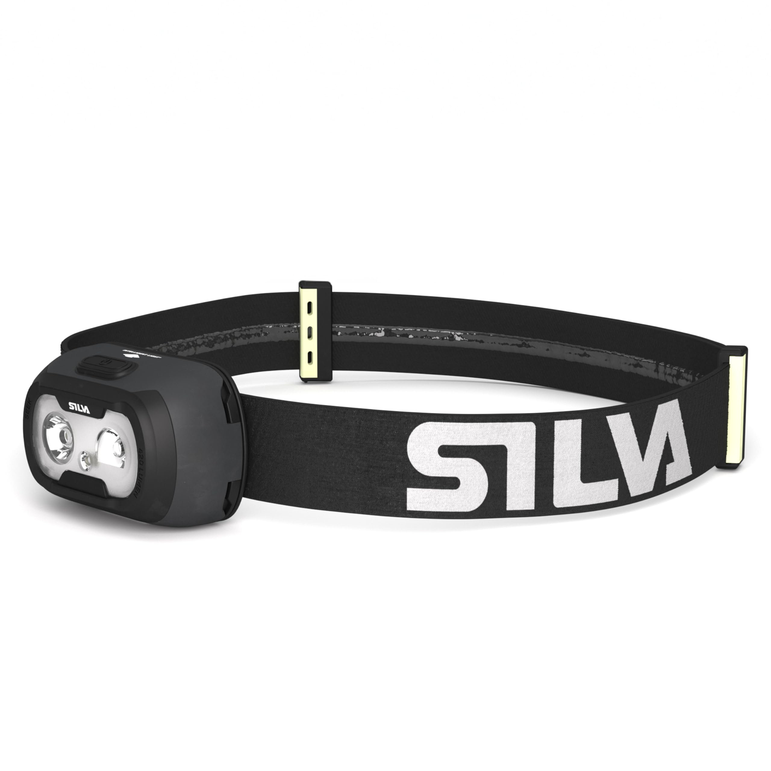 Silva Head Torch Battery Powered - Seek 320 Lumen Head Lamp - Runs on 3X AAA or Rechargeable Battery - 3 Brightness Levels - 2X White LEDs - Power Level Indicator - Outdoor, Running & Everyday Use