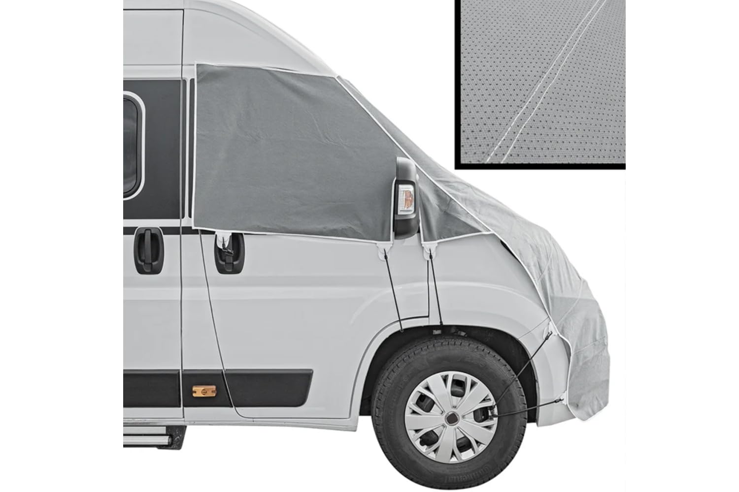 ProPlus 610682 Abdeckung Frontscheibe gewebt für Wohnmobil FIAT Ducato ab 06-2006 | ab 06-2006