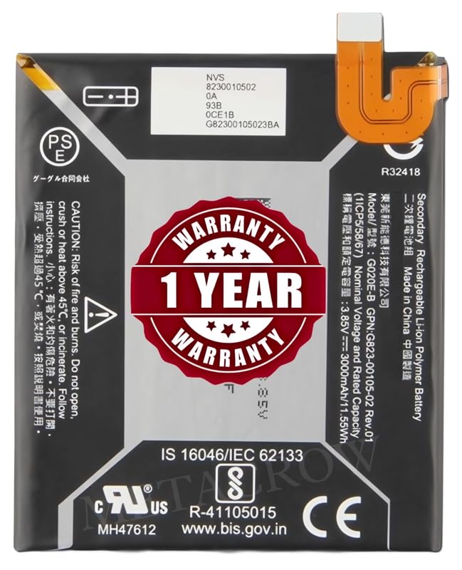Image of Original G020E-B Battery Compatible for Google Pixel 3a - (3000mAh) - 1 Year Warranty JK1