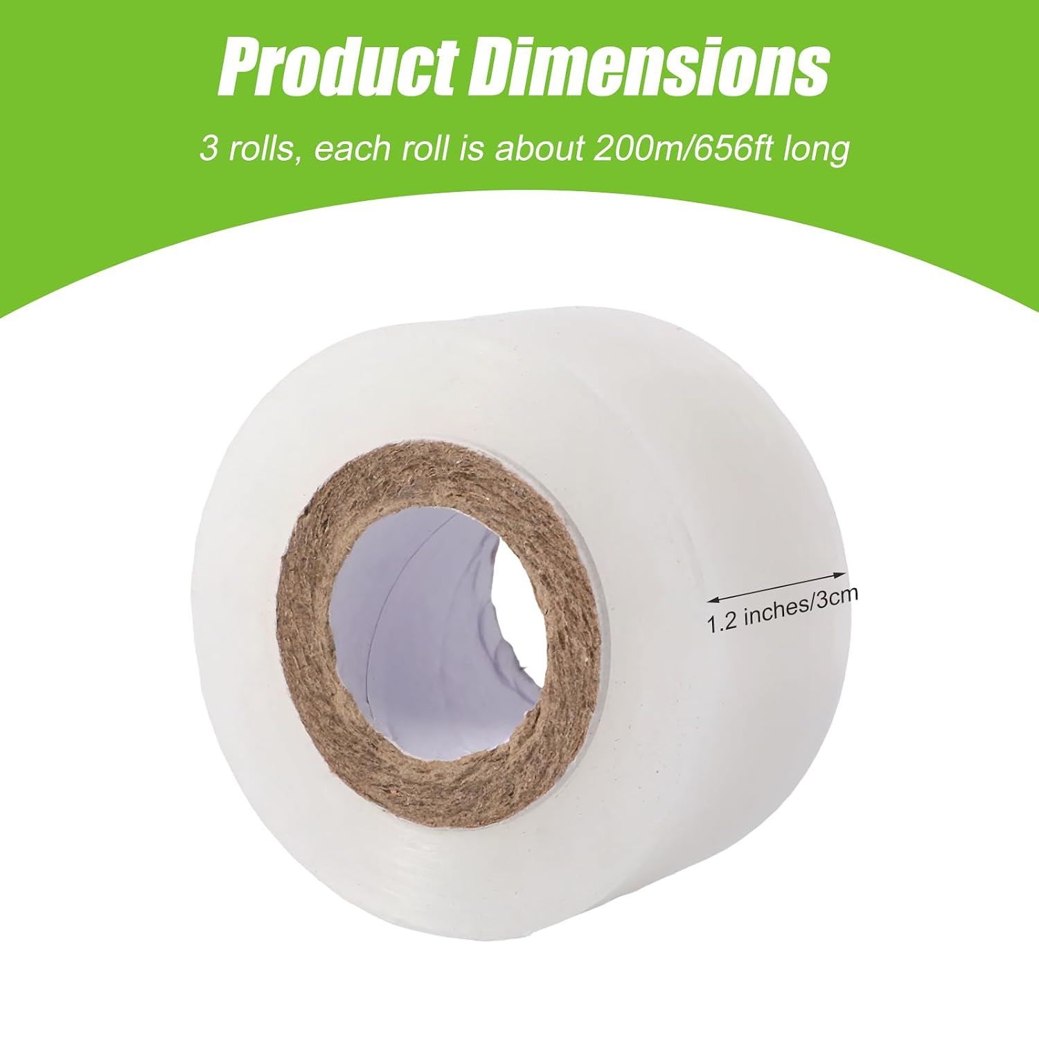 3pcs Petri Dish Films, Each Roll 200m/656ft Clear Floral Plants Fruit Trees Grafting Tapes Lab Sealing Films Clear Petri Dish Tapes Suitable for Grafting & Freshness Preservation