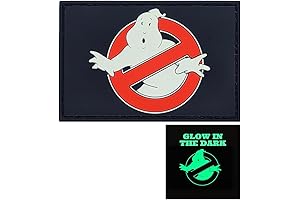 Ghostbusters No Ghost Glow in The Dark Ghoulish Tactical 3D-PVC Rubber Patch...