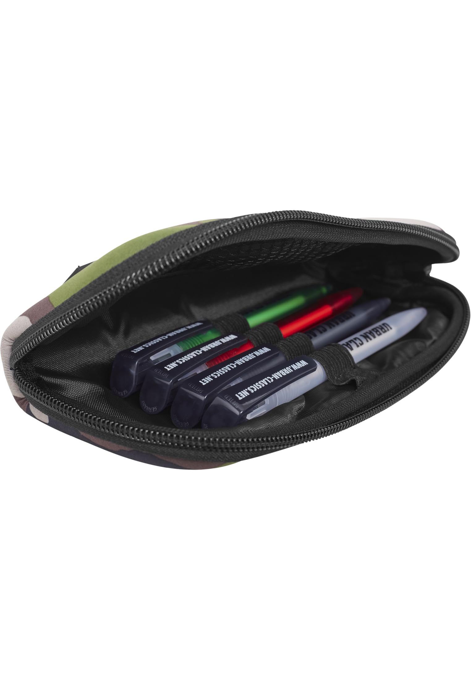 Urban Classics Pencil Pouch piórnik, 20 cm, Green Camo, 20 cm, piórnik