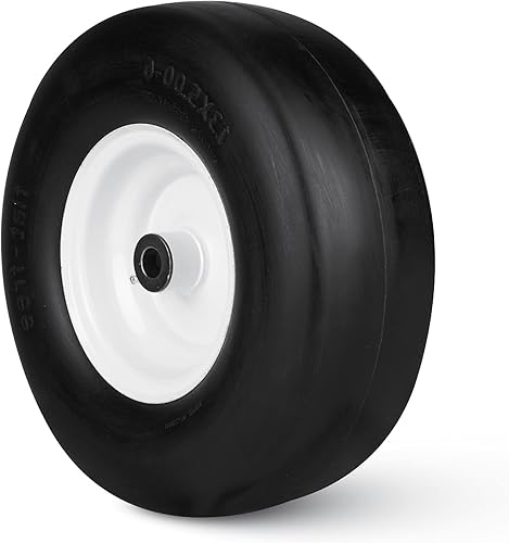 Neumático de cortacésped plano libre con rueda de acero de 13 x 5.00-6 para tractor residencial de 36 a 46 pulgadas, buje de 3.25 a 5.9 pulgadas con