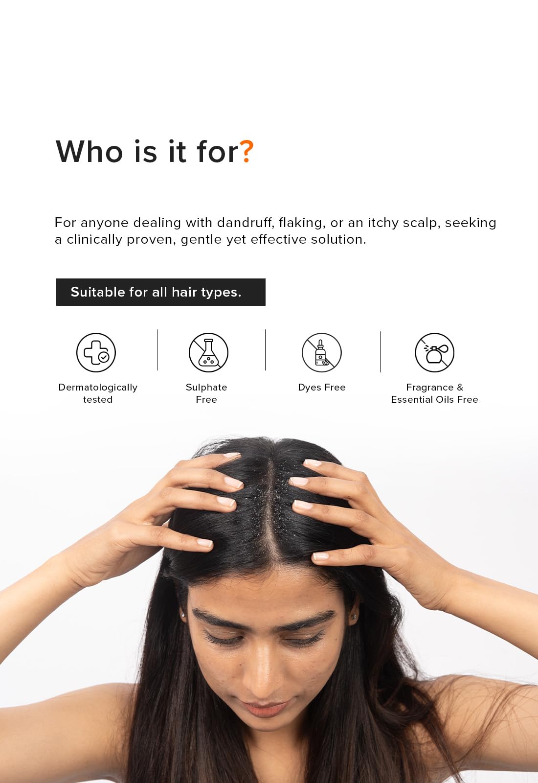 Minimalist Anti-Dandruff Shampoo | Clarifying Shampoo with Salicylic Acid, Climbazole & Piroctone Olamine | Remove Flakes, Soothes Itchy Scalp & Reduces Dandruff | Sulphate-Free | Fragrance-Free | Suitable for All Hair Types | For Women & Men | 100 ml 2