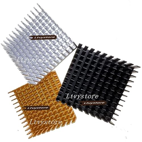 Miniatura 3 de Disipador de calor de enfriamiento del radiador de la aleta de enfriamiento del disipador de calor de 1.575 in * 1.575 in * 0.433 in disipador de