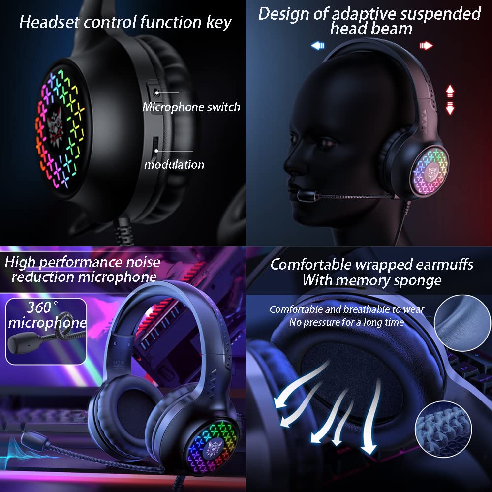 Casque audio supra-auriculaire,casque DJ pour adultes filaire hybride avec suppression active du bruit,écouteurs en mousse à mémoire de forme,micro intégré ajustement,pour DJ/TV/PC/téléphone