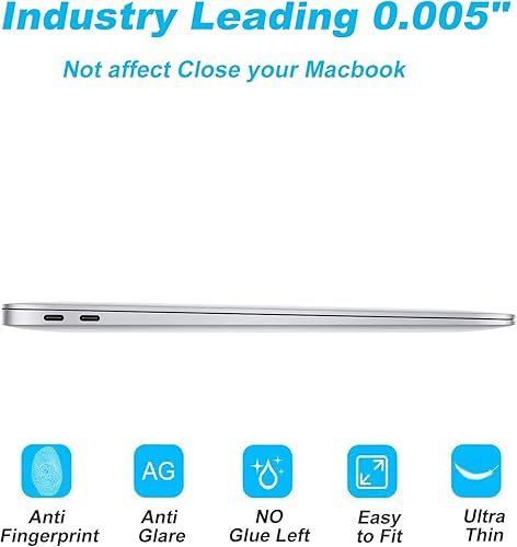 Miniatura 6 de F FORITO Paquete de 2 protectores de pantalla antirreflejos para laptop compatibles con MacBook Air 13 2018-2020 con Touch ID versión A1932 A2179