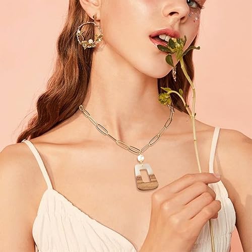 Vista 40 de Colgante de madera de resina, Resina, No es una piedra preciosa 0negro