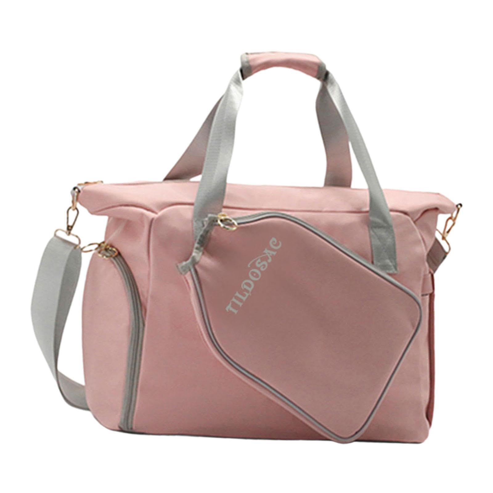 Borsa da Pickleball con Cerniera, Resistente, Comoda da | capacità, per attività divertenti all'aperto, allenamento fitness, borsa da pickleball, tote rosa da donna