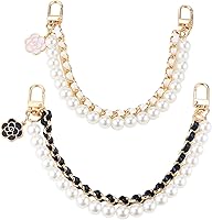 Vista 10 de 2 extensores de correa de bolso con diamantes de imitación para bolsos de mano, cadena extensora de bolsa, cadena dorada, correa de repuesto retro