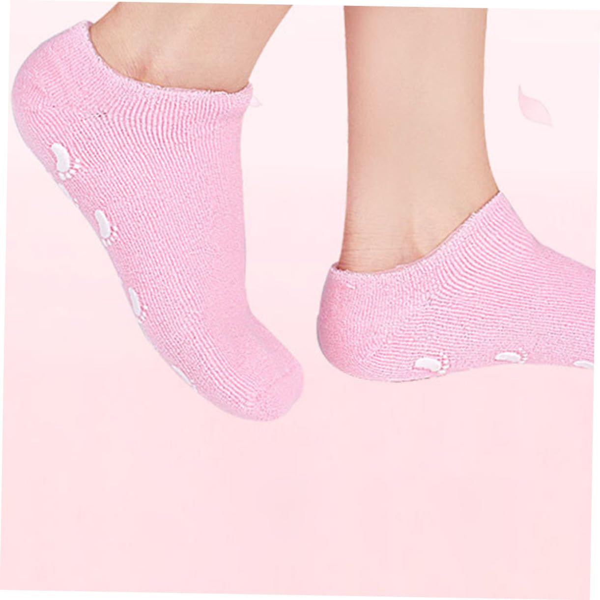 GALPADA Calcetines Hidratantes 3 Pares para Pies Aceites Esenciales de Algodón y Gel, Cómodos y Antideslizantes para Spa y Cuidado en Salones de Belleza