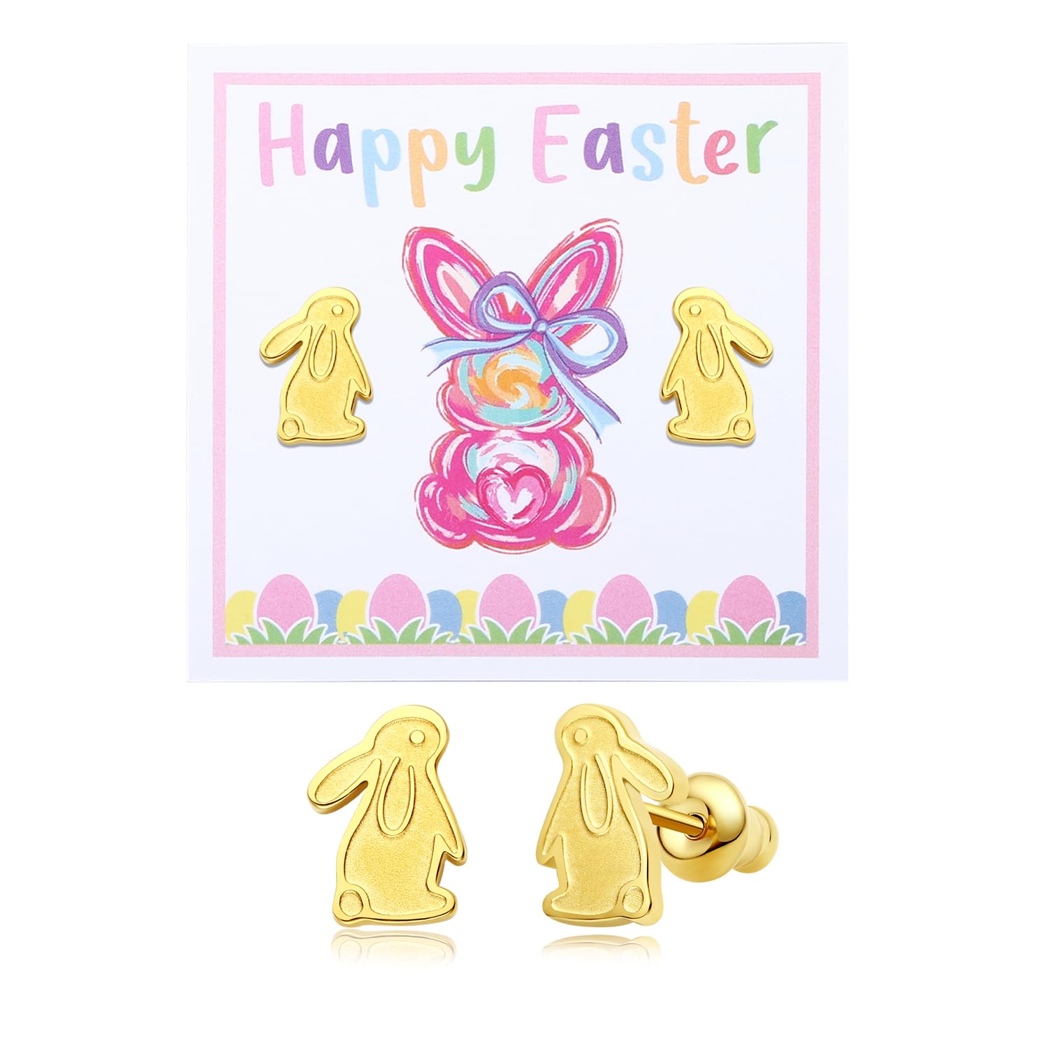 Easter Gifts for Kids Basket Stuffers for Teens Girls Toddler Egg Fillers Easter Earrings Adults Women Outfit Cards 8 12 Thumbnail