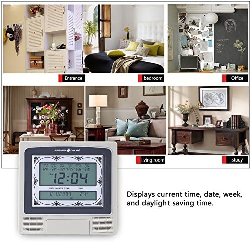 Miniatura 6 de Reloj despertador islámico Azan Musulmán Azan Reloj de oración de pared y mesa Alarma de oración musulmana Athan Islam Digital Azan Reloj para
