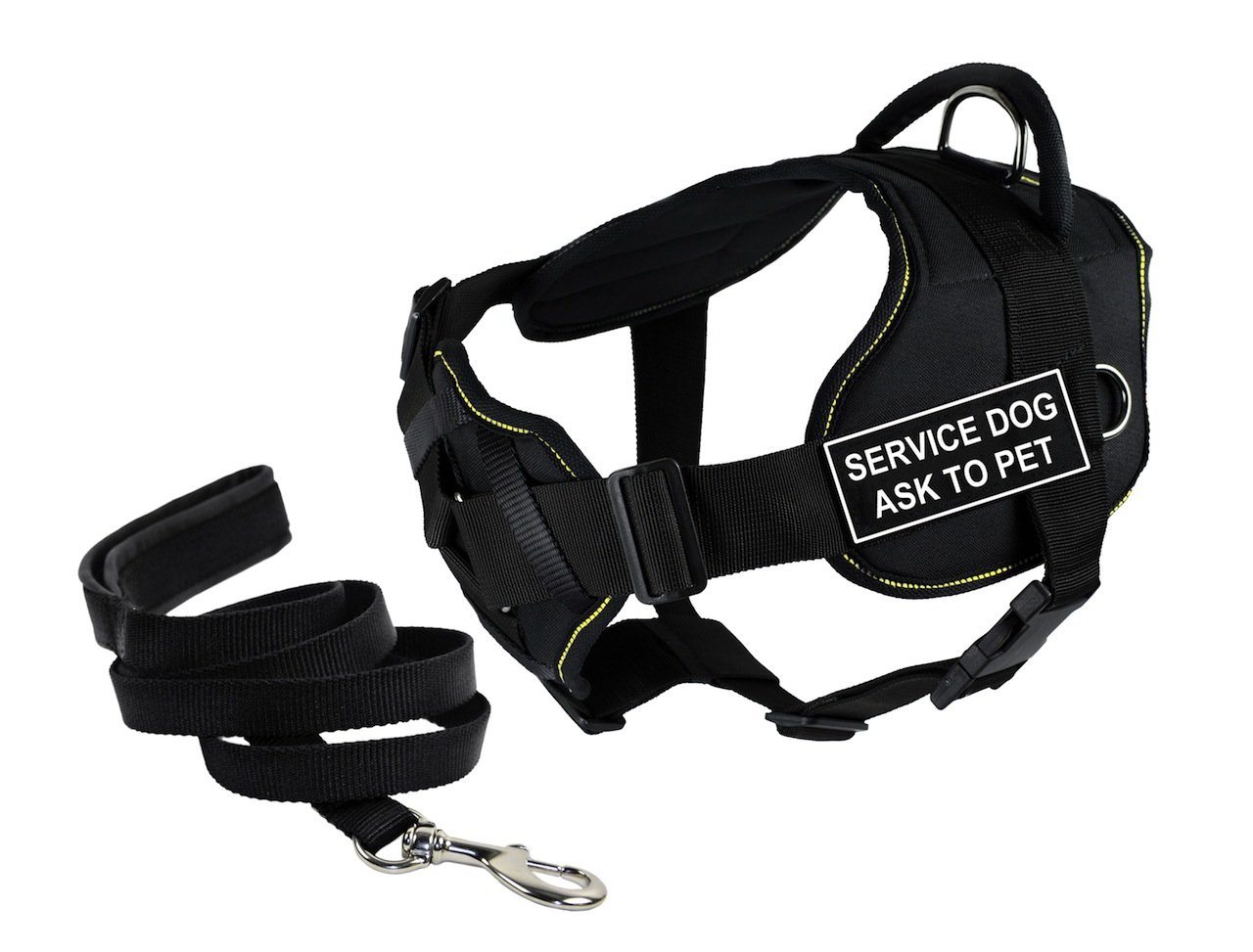 Harnais de poitrine pour chien de travail évitant les tractions avec laisse confort