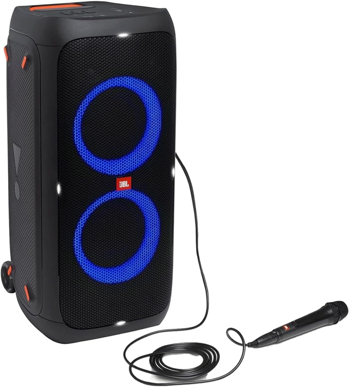 JBL Partybox 310 Portable Bluetooth Speaker Bundle with The JBL PBM100 Wired Microphone