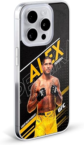 Miniatura 2 de Head Case Designs Officially Licensed UFC Light Heavyweight Alex Pereira Soft Gel Case Compatible with Apple iPhone 12  iPhone 12 Pro