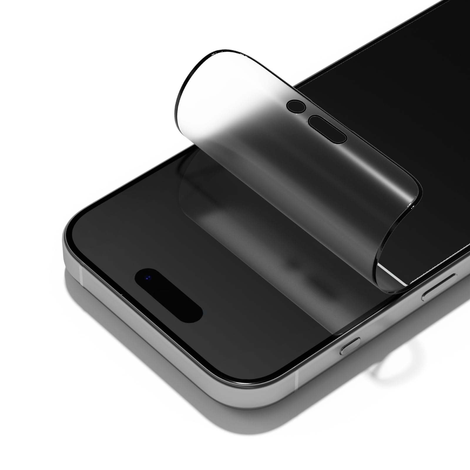 Écran iPhone 15 Pro Max rayé et reflets ? RhinoShield protection matte anti-choc avec poseur