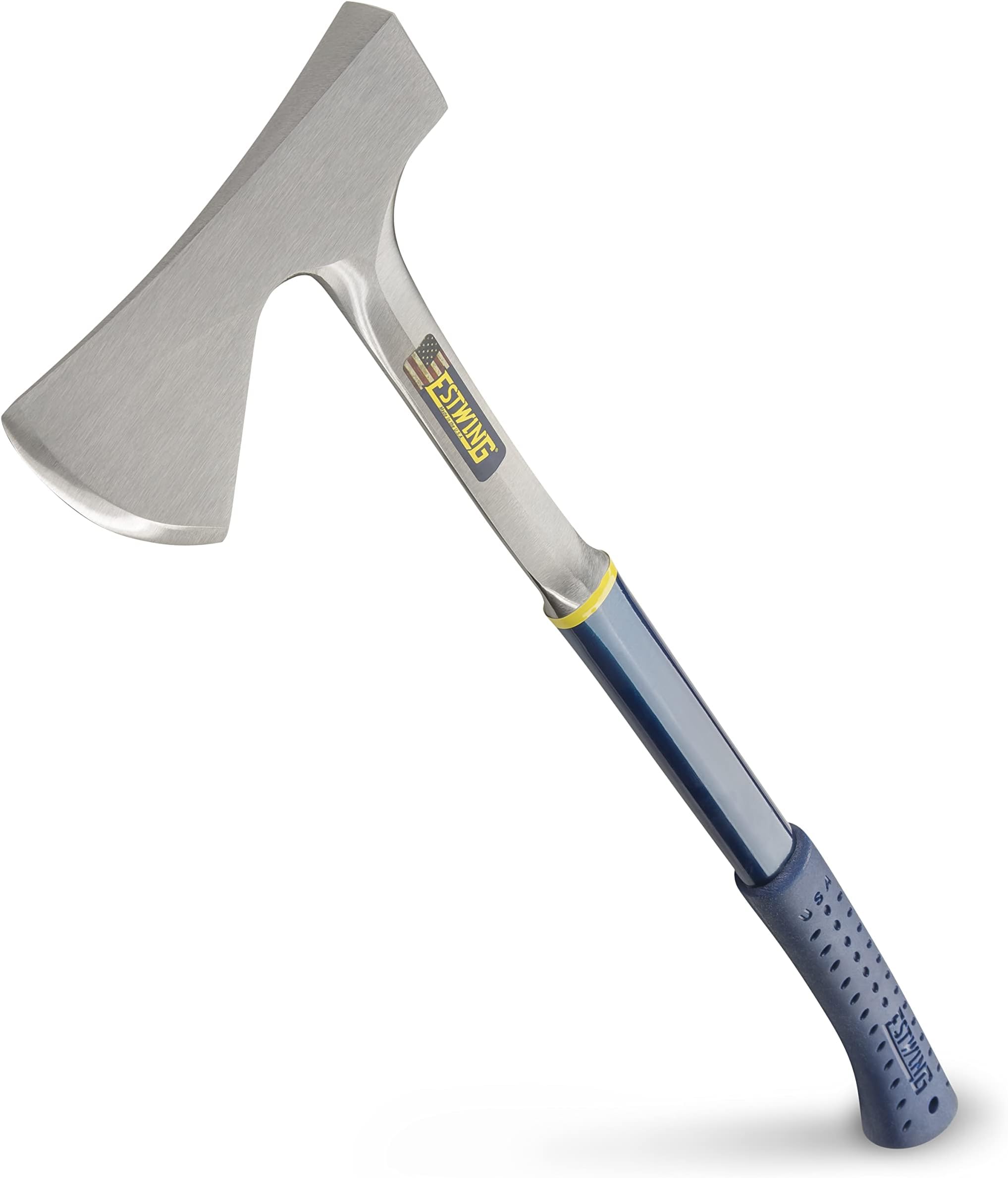 Camper's Axe - 26" Wood Splitting Tool with All Steel Construction & Shock Reduction Grip - E45A
