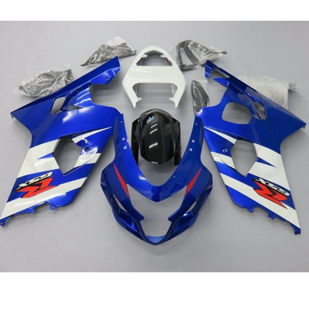 Zestaw owiewek motocyklowych do GSX-R750 GSX-R600 K4 2004 2005 04 05 GSXR 600 750 K4 zestaw owiewek nadwozia wtrysk ABS (niebiesko-biały) 120XM