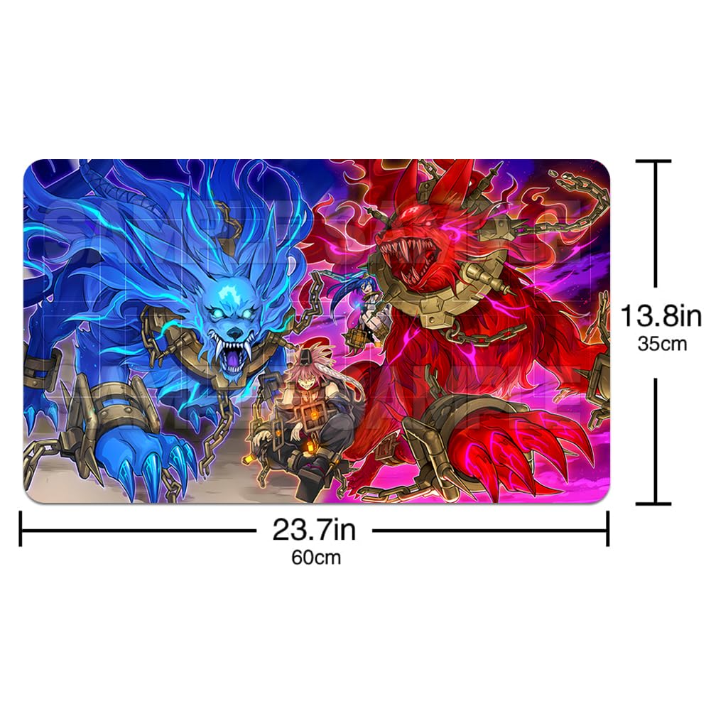 YMILOHOGI Playmat with Zones Terrors of The Netherroot Snake-Eyes
