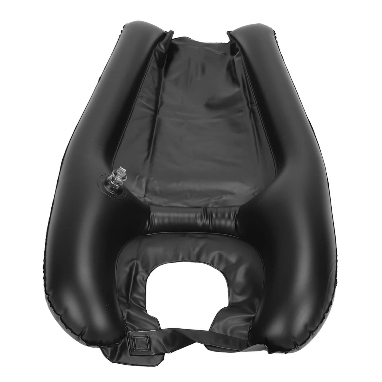 Lavacabezas Inflable Portátil para Lavado de Cabello, PVC, Negro, para Personas Mayores, Discapacitados y Niños