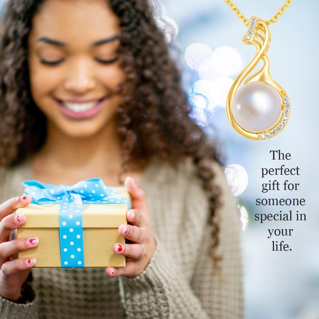 Granddaughter Necklace - Granddaughter Gifts from Grandma Grandpa, Granddaughter Necklace, Granddaughter Birthday Gifts, Granddaughter Inspirational Motivational Gift, Natural Pearl Swan Necklace - Image 5