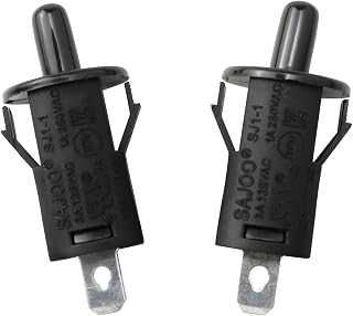 Haidong-Refrigerator Light Button switchAC 250V 3A Normally Closed Momentary Fridge Light Press Button Switch for Refrigerator or Freezer Application lighting-2PCS