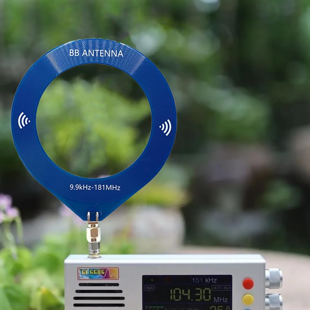 Mini antena, rango de frecuencia de 9,9 kHz a 181 MHz, interfaz de pin SMA para una mejor comunicación por radio