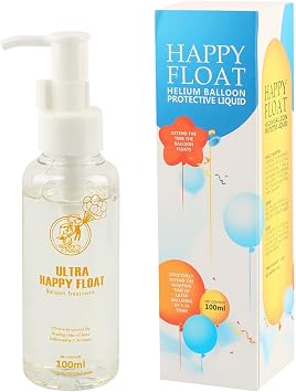 Helium Balloon Protection Fluide Bottle with Pump,Effective Hi-Float Balloons Care Treatment Liquid,Environmental Friendly Latex Balloons Protection Fluid,Keeps Helium Longer1pc - 100ml