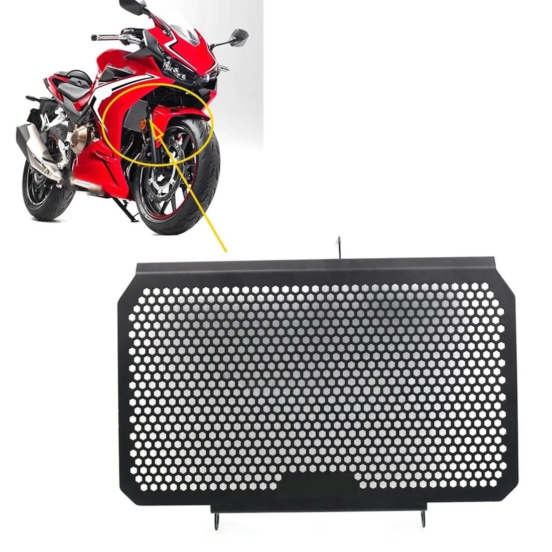 Radiatore Protezione Per Radiatore Moto In Acciaio Inox Per | Per Radiatore Moto In Acciaio Inox Per CBR500R Per CBR 500R Per CBR500 R 2017 2018 2019 2020 2021 2022