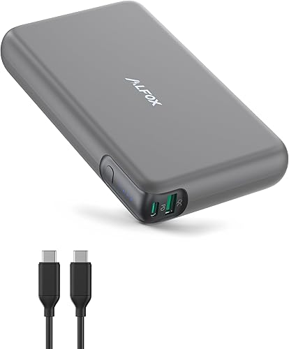 Alfox Banco de energía para portátil 30000mAh PD 100W - Cargador portátil de carga rápida para MacBook ProAir, relojes inteligentes, Dell XPS,