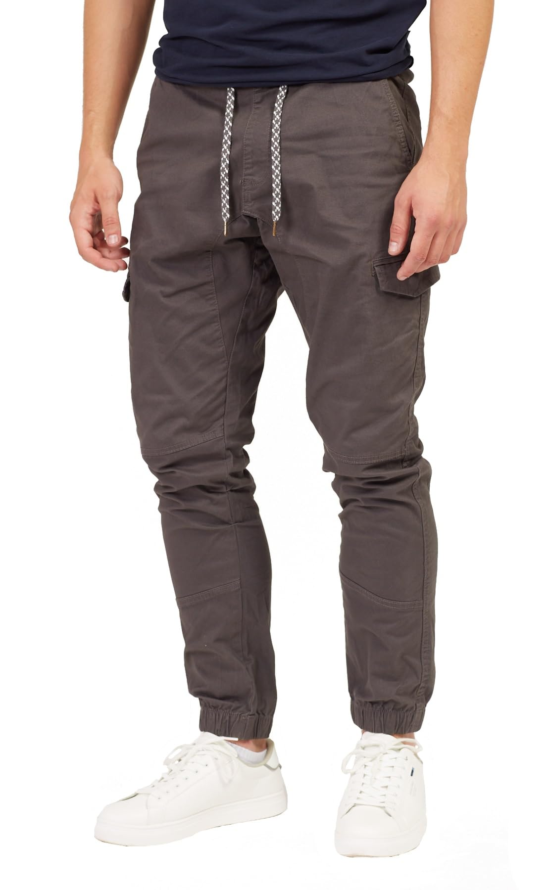 Indicode Herren Cargohose Jones Cargo Hose Freizeithose Chino Outdoorhose Stoffhose