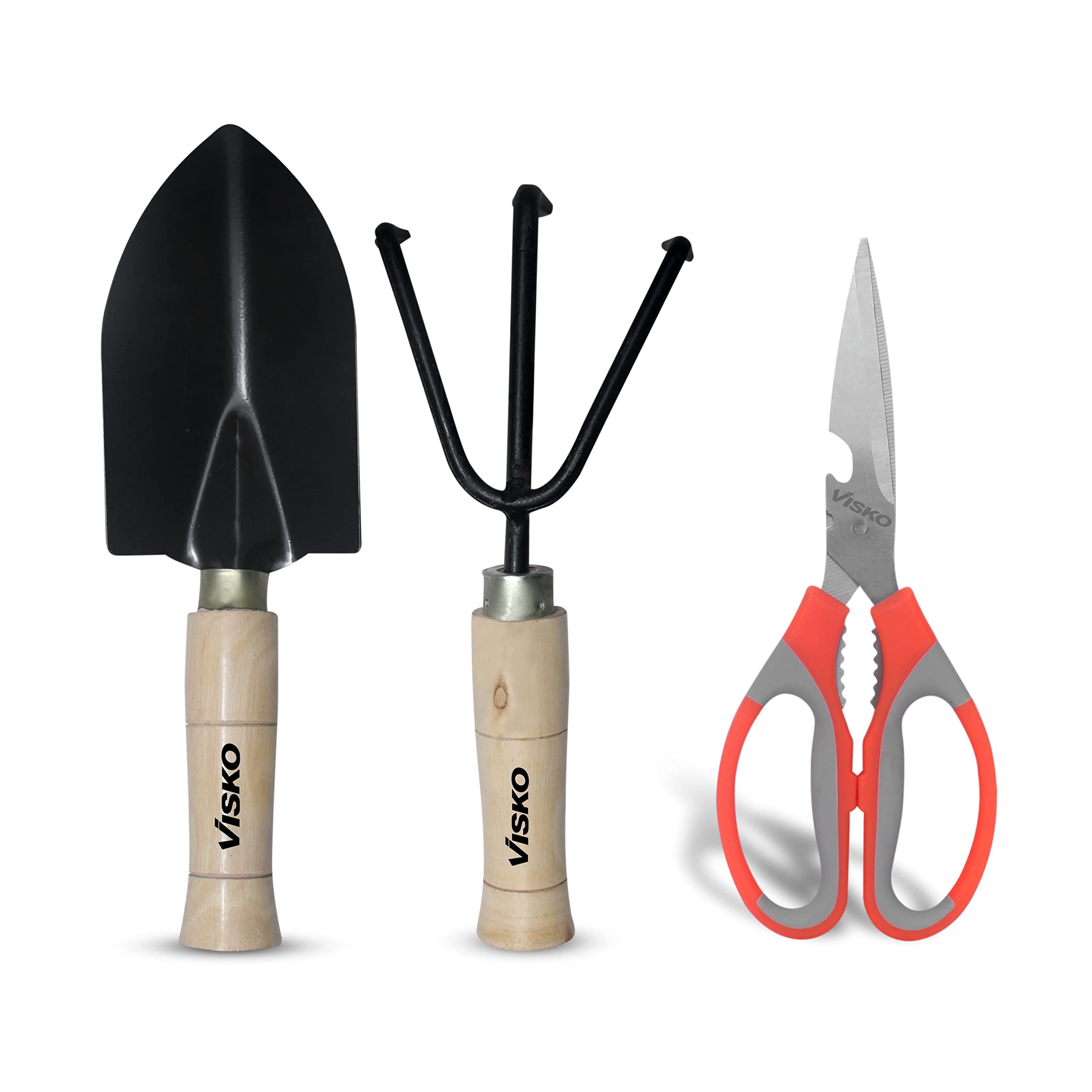 VISKO Garden Tools Set, 645 Gardening Hand Tool Kit 3 Pieces for Home Gardening (B0B8ZZ9SKY) Amazon Price History, Amazon Price Tracker
