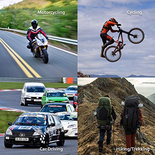 Image of Autofy Pro-Biker Alloy Steel Elbow Guard Knee Guard Shin Protector for Bikers Riders Bike Motorcycle (Black Set of 4)