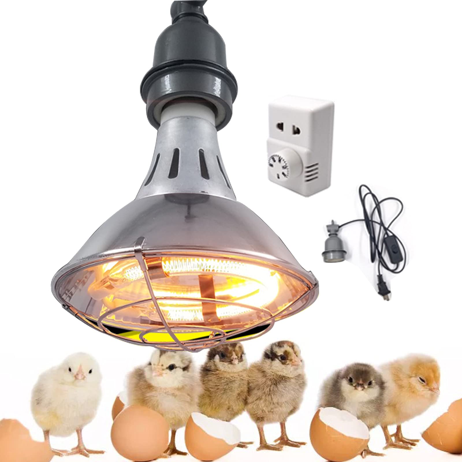 Lampa grzewcza, lampy grzewcze do terrariów, lampa grzewcza na podczerwień dla piskląt i szczeniąt, inkubatory dla lęgów, lampa grzewcza do kurnika
