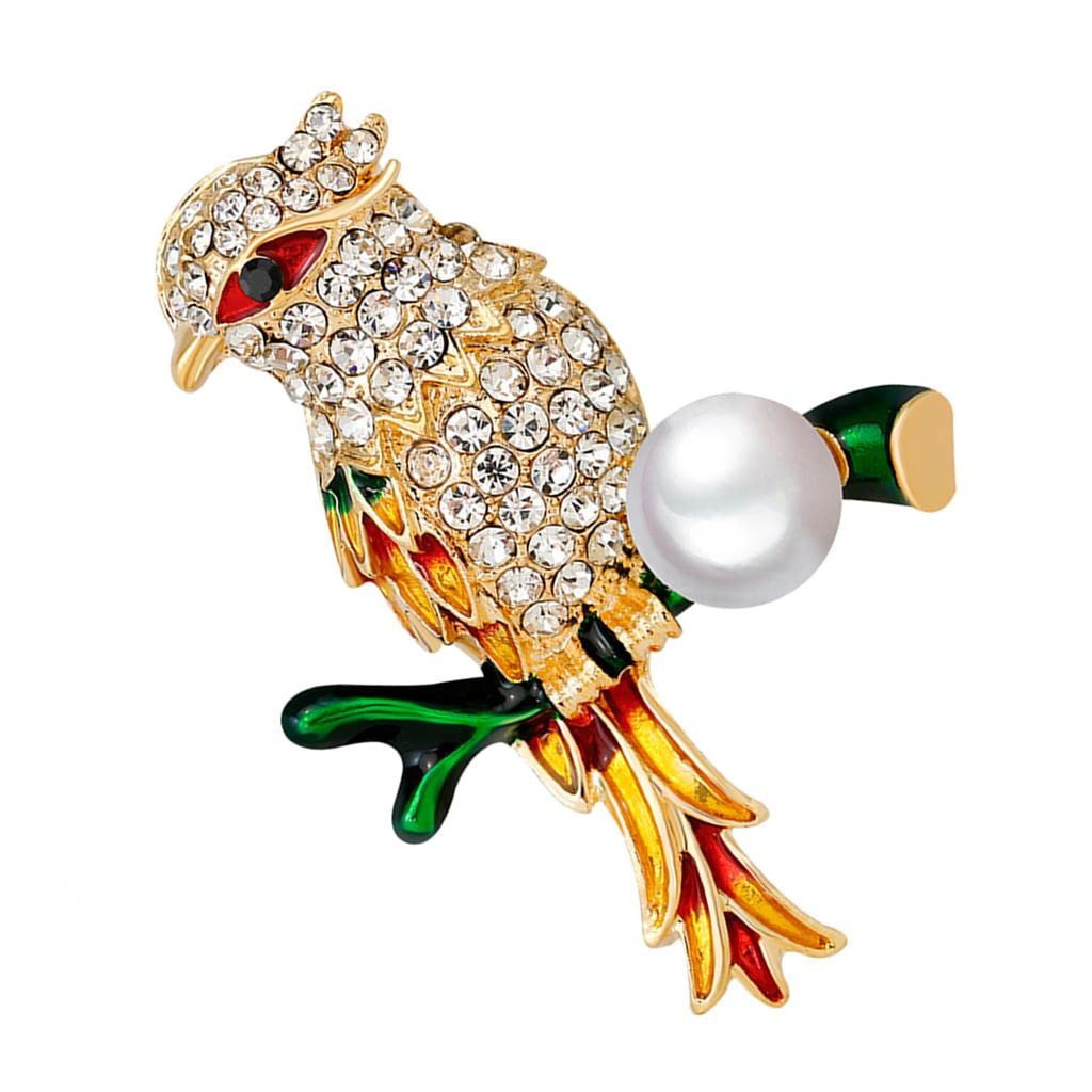 Rhinestone Bird Animal Collection Branch Pearl Bead Wedding Party Brooch Pin Rhinestone Bird Animal Collection Branch Pearl Bead Wedding Party Brooch Pin