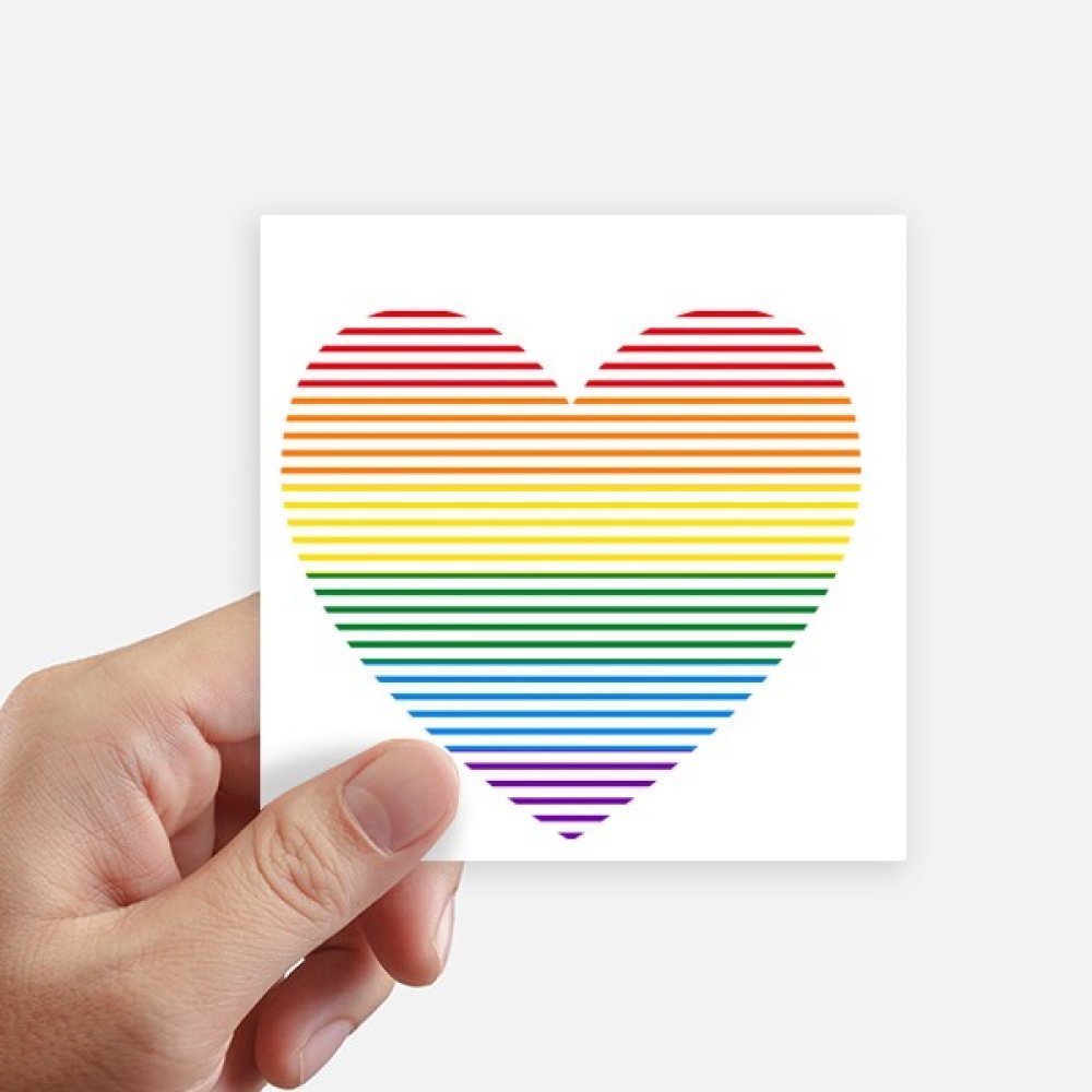 Autocollant carré LGBT lesbienne pour effacer les rayures de valise et décorer un ordi, 8pcs
