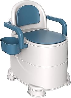 Portable Toilet, Odor Prevention Comfortable Sitting Indoor Commode Seats Movable Bedside Commodes for Elderly Pregnant Women Adults(Soft Seat Ring)