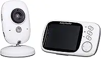 Babá Eletrônica com Câmera Sem Fio Áudio VOX Visão Noturna Monitor de Bebê Temperatura Sem Wifi Bivolt Alcance 260m - Tela 4.3' Vb603