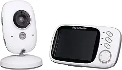 Babá Eletrônica com Câmera Sem Fio Áudio VOX Visão Noturna Monitor de Bebê Temperatura Sem Wifi Bivolt Alcance 260m - Tela 4.3" Vb603